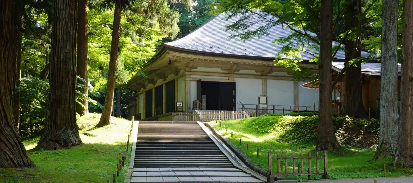 이와테 · Chūson-ji 실제 풍경